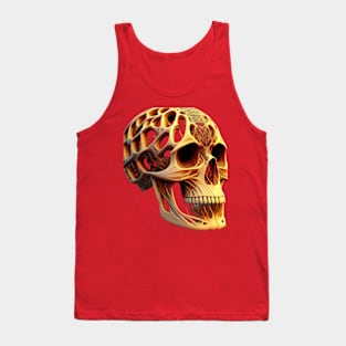 Synthetic mechanical skull t-shirt Tank Top